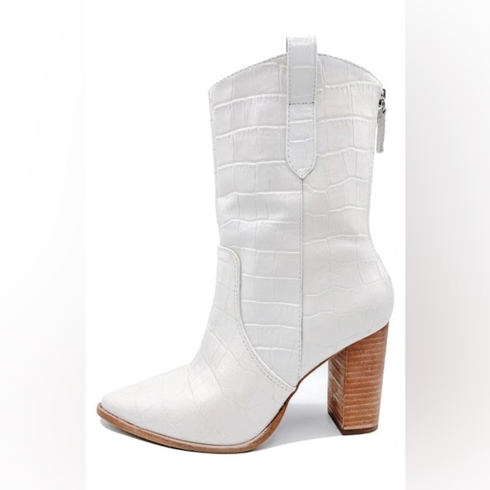 Kaanas Memphis Ivory Crocodile Cowboy Boots Jessie James Decker 6